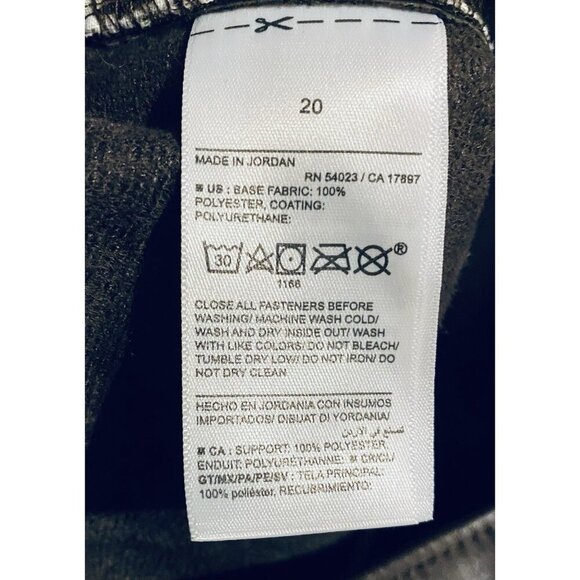 Old Navy Pant Womens 20 Brown High Rise OG Loose Faux Leather Boho Festival - Picture 6 of 7